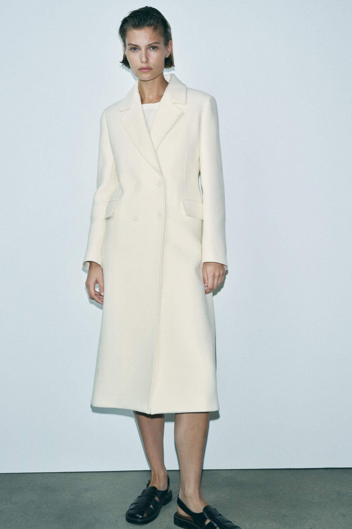 Stylish Wool Blend Overcoat for Women - Warm and Elegant Outerwear