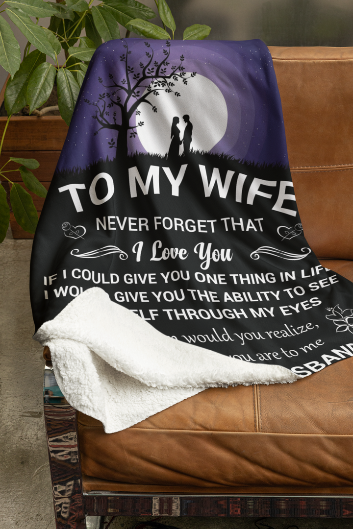 Personalized Blanket for Wife | Heartfelt Message | Memory Keepsake