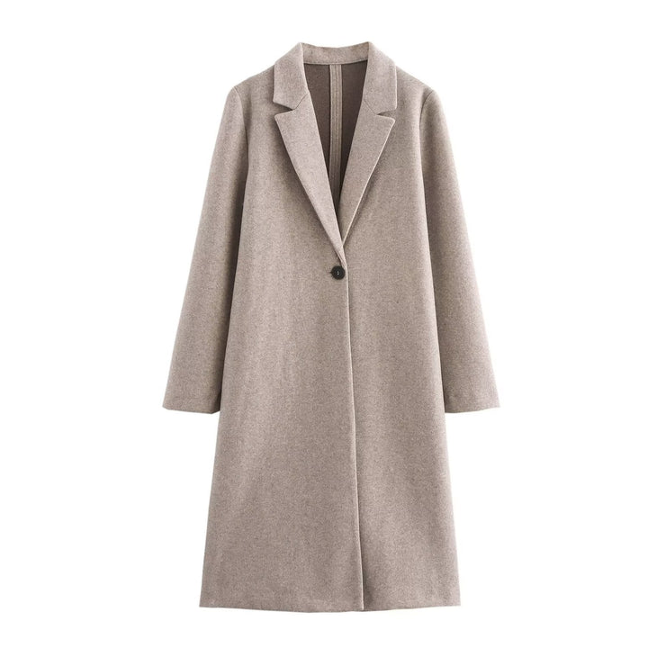 Women's Double-Faced Tailored Coat - Stylish Outerwear for Fall and Winter