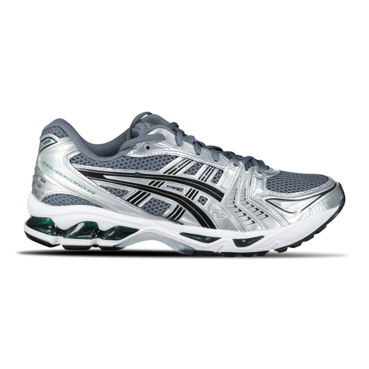 asics gel kayano 14 jasper green grey black trainers