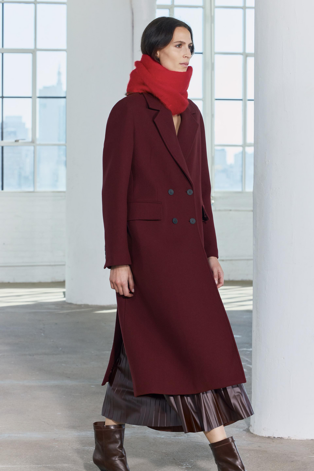 Stylish Wool Blend Overcoat for Women - Warm and Elegant Outerwear