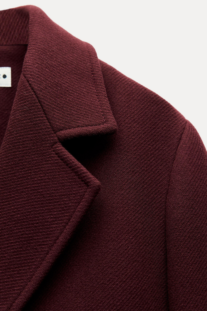 Stylish Wool Blend Overcoat for Women - Warm and Elegant Outerwear