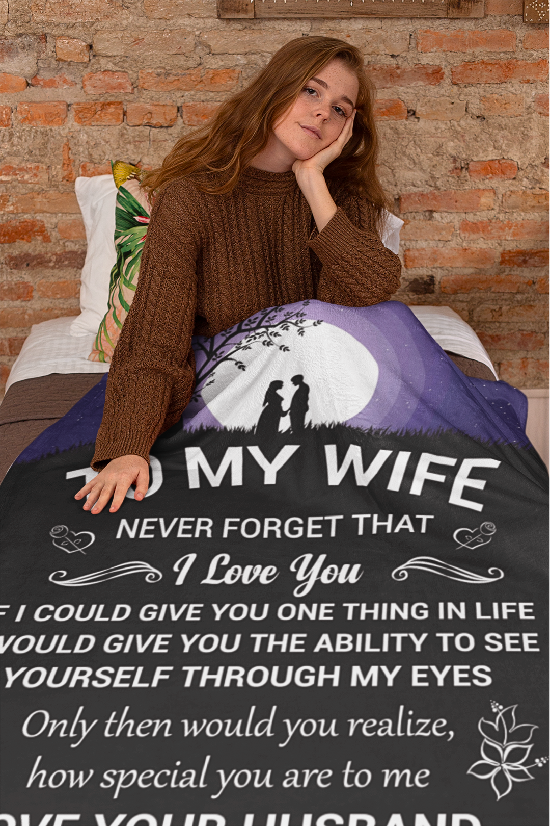 Personalized Blanket for Wife | Heartfelt Message | Memory Keepsake