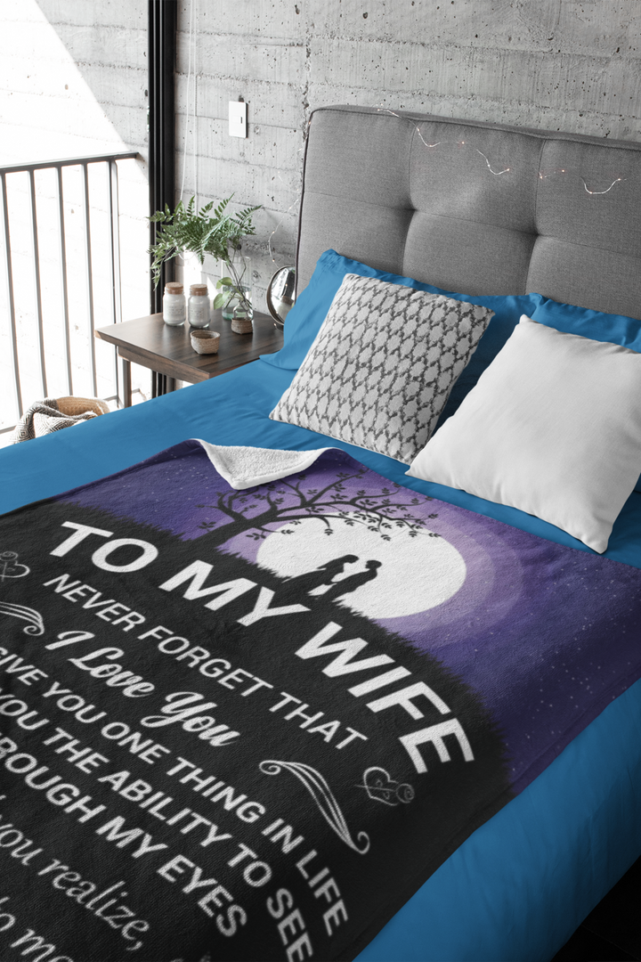 Personalized Blanket for Wife | Heartfelt Message | Memory Keepsake