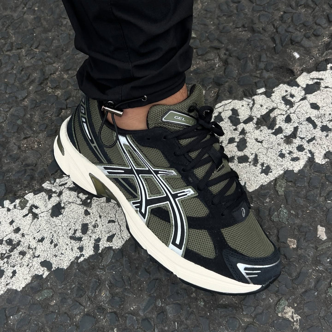 ASICS Gel-1130 Olive & Black – Urban Retro Runner