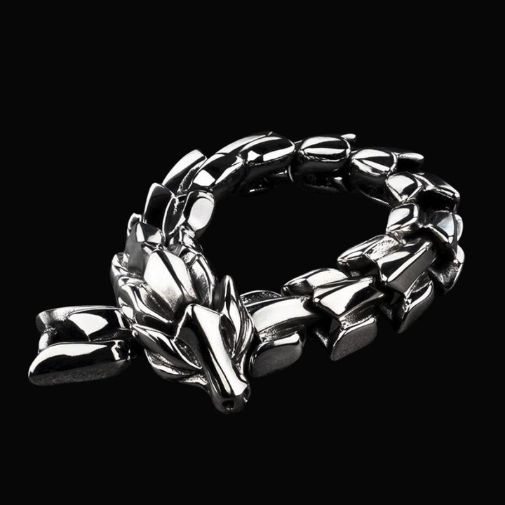 Premium Jormungandr Dragon Bracelet - Norse Mythology Inspired Jewelry