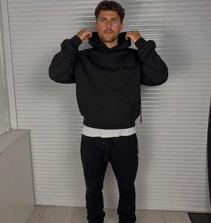 Fear of God Essentials Tracksuit in Black (SS22)