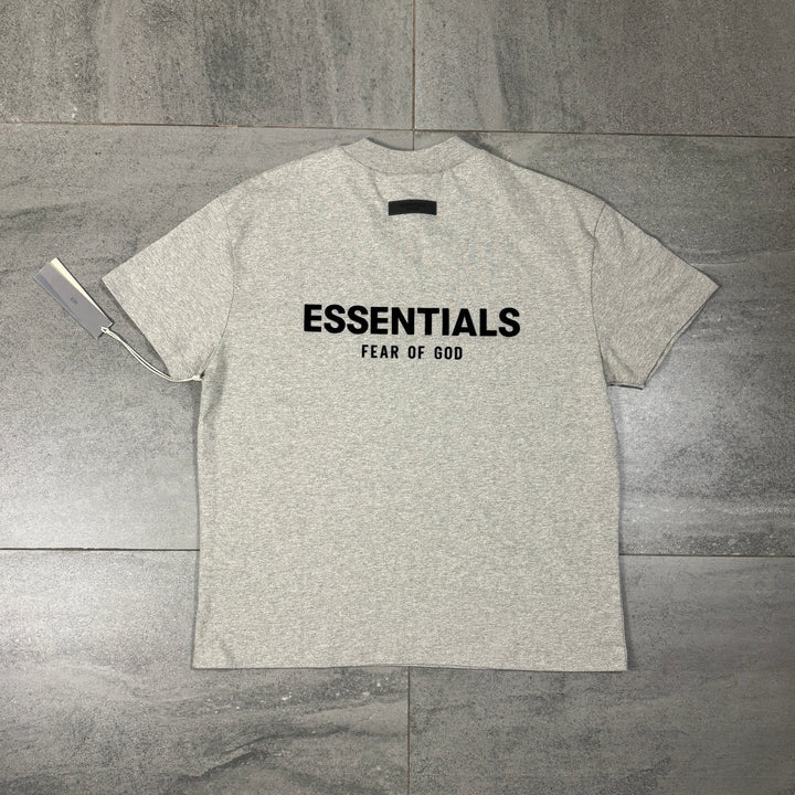 Fear of God Essentials Short Set 'Dark Heather Oatmeal' (SS22)