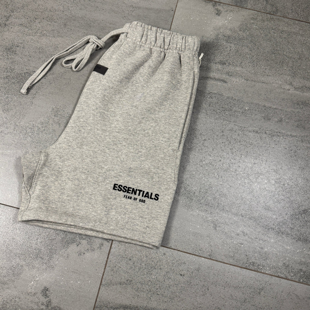 Fear of God Essentials Short Set 'Dark Heather Oatmeal' (SS22)
