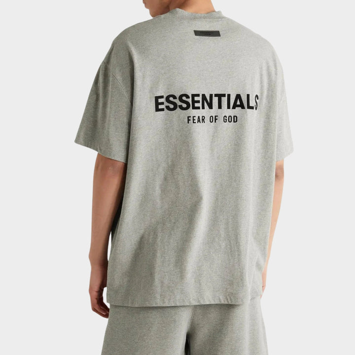 Fear of God Essentials Short Set 'Dark Heather Oatmeal' (SS22)