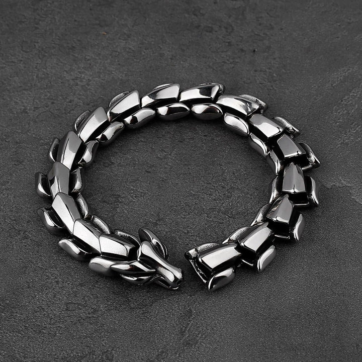 Premium Jormungandr Dragon Bracelet - Norse Mythology Inspired Jewelry
