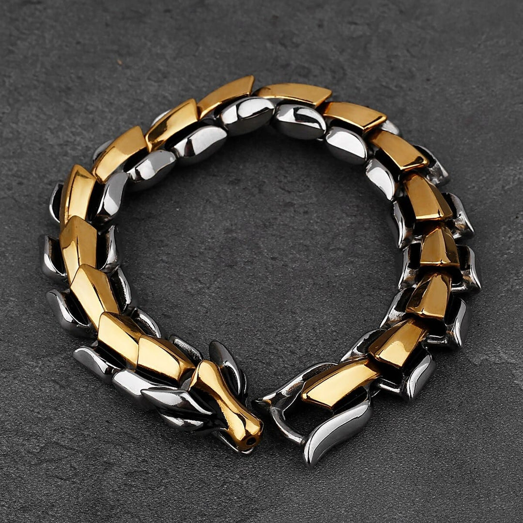 Premium Jormungandr Dragon Bracelet - Norse Mythology Inspired Jewelry