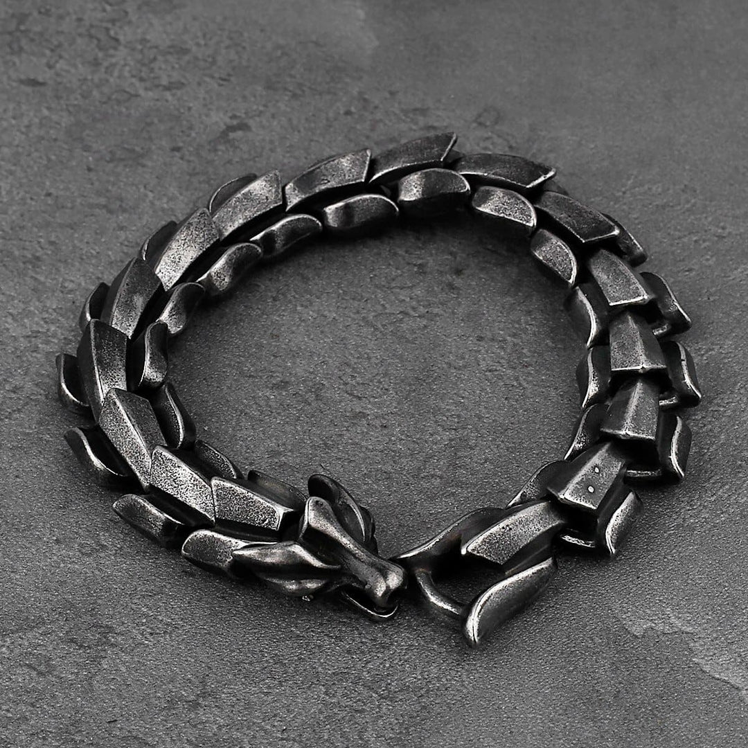 Premium Jormungandr Dragon Bracelet - Norse Mythology Inspired Jewelry