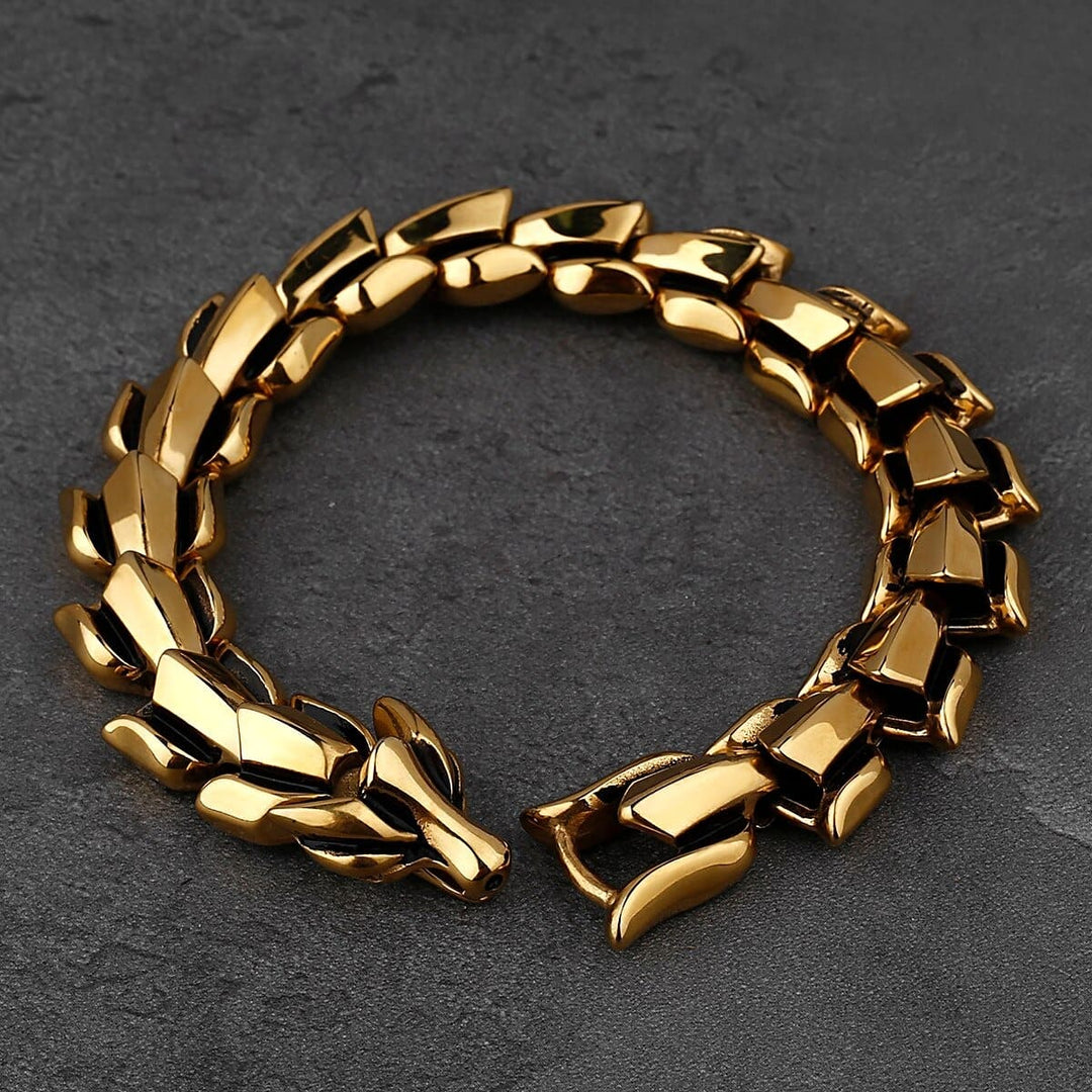 Premium Jormungandr Dragon Bracelet - Norse Mythology Inspired Jewelry