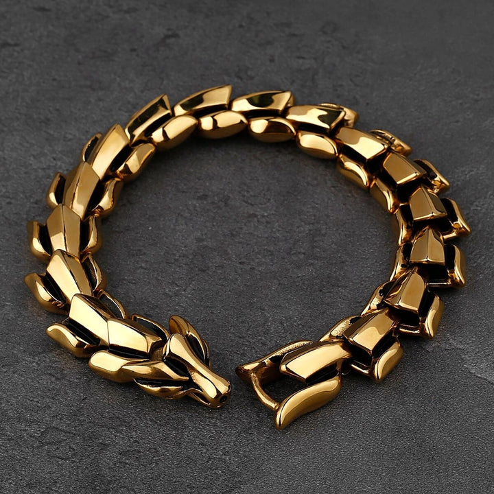 Premium Jormungandr Dragon Bracelet - Norse Mythology Inspired Jewelry