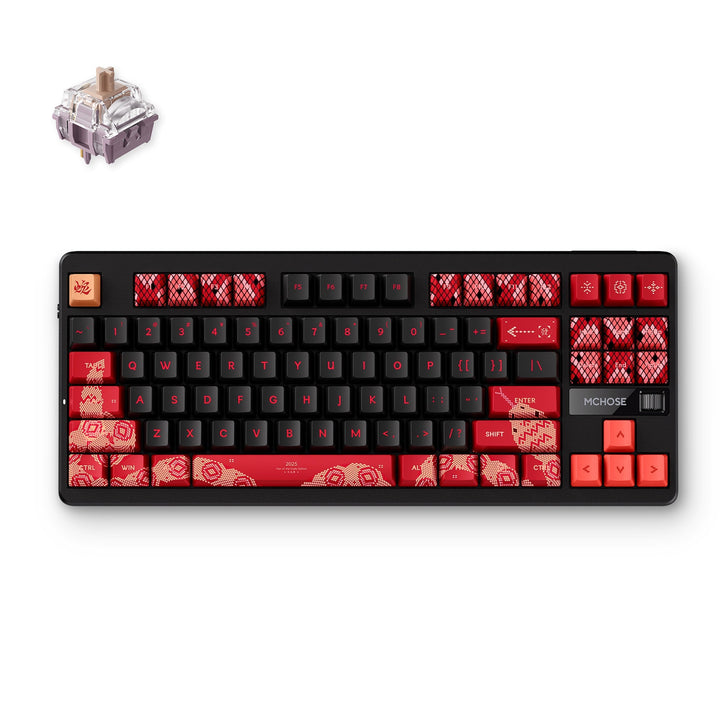 Custom Wireless Gasket Mount Mechanical Keyboard - Ergonomic Design for Enhanced Typing Experience