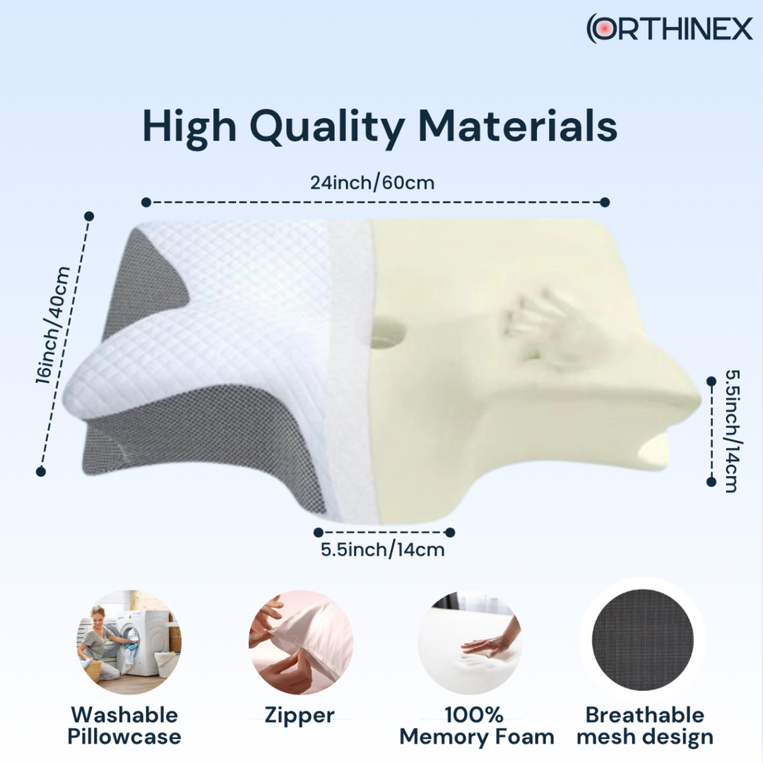Premium Ergonomic Neck Support Pillow for Comfortable Sleep