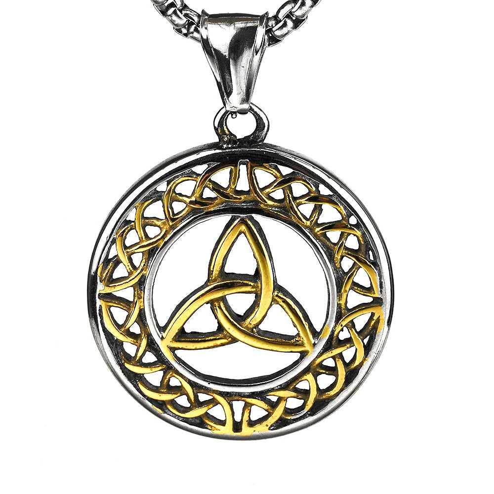 Handcrafted Celtic Trinity Knot Pendant Necklace - Symbol of Unity and Eternity