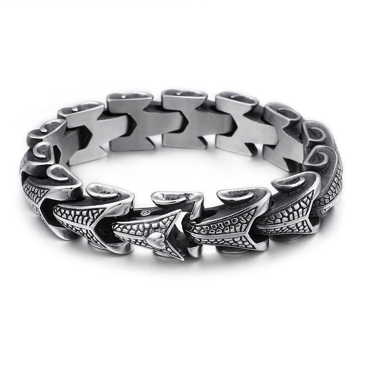 Viking-Inspired Jormungandr Snake Bracelet - Norse Mythology Jewelry