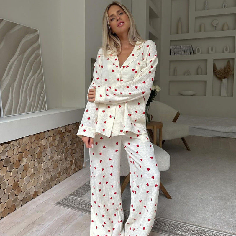 Women's Long Sleeve Pajama Set – Comfortable Two-Piece Loungewear