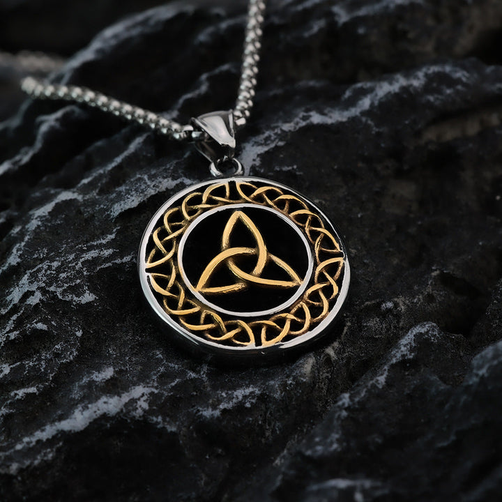 Handcrafted Celtic Trinity Knot Pendant Necklace - Symbol of Unity and Eternity
