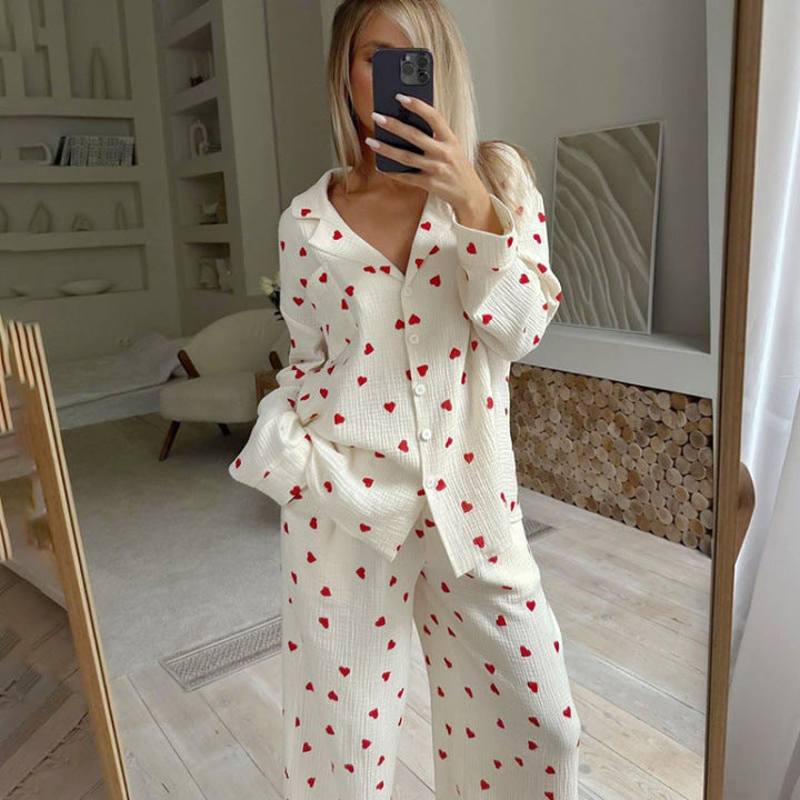 Women's Long Sleeve Pajama Set – Comfortable Two-Piece Loungewear