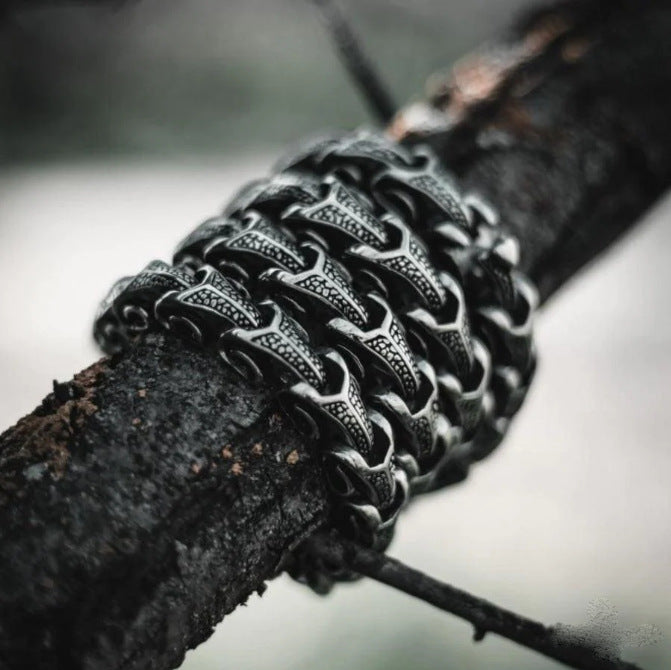 Jormungandr Snake Pendant Necklace - Norse Mythology Inspired Jewelry for Men and Women