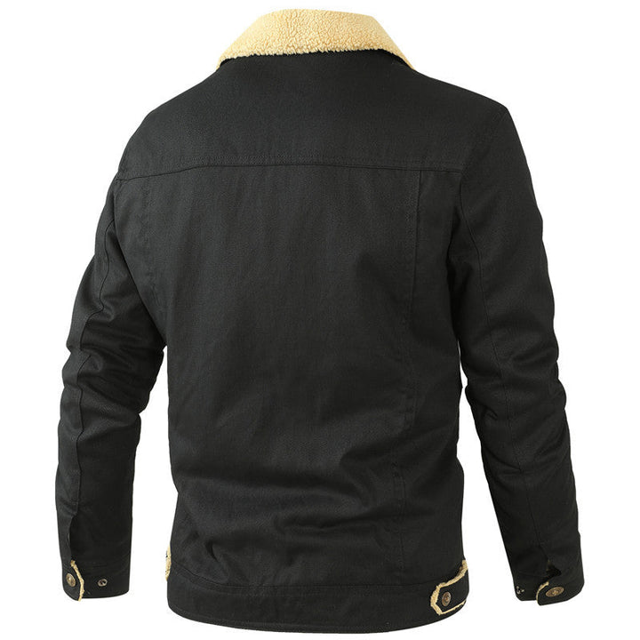 Men's Sherpa Lined Trucker Jacket for Warmth and Style