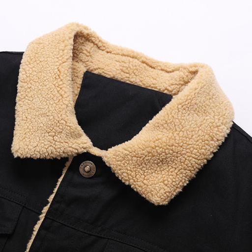 Men's Sherpa Lined Trucker Jacket for Warmth and Style