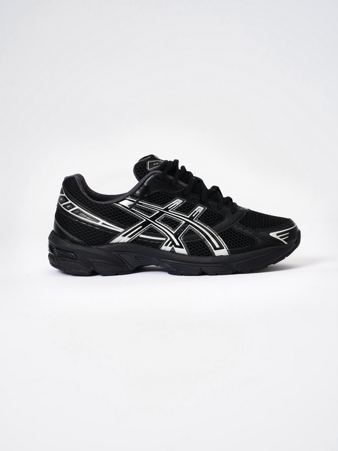 ASICS Black Gel-1130 Pure Silver Trainers