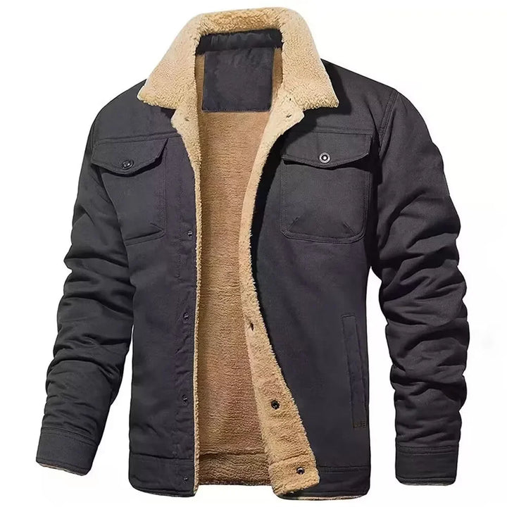 Men's Sherpa Lined Trucker Jacket for Warmth and Style