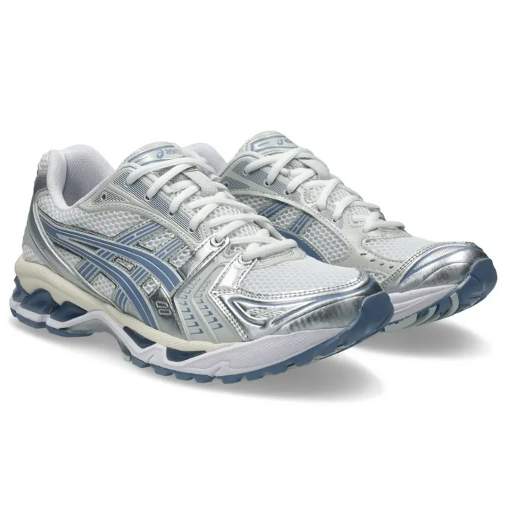 ASICS Gel-Kayano 14 – White / Metallic Silver / Navy