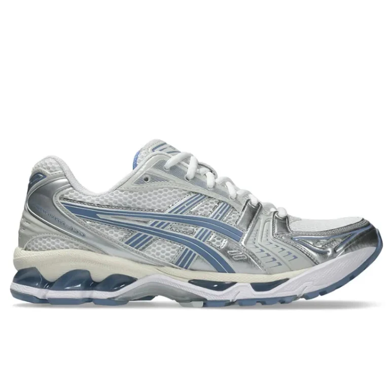 ASICS Gel-Kayano 14 – White / Metallic Silver / Navy