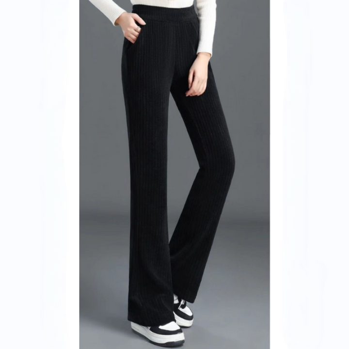 Women's Comfortable Stretchy Wide Leg Pants with Elastic Waist - Versatile Loose Fit Trousers
