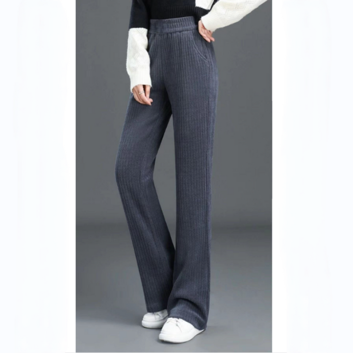 Women's Comfortable Stretchy Wide Leg Pants with Elastic Waist - Versatile Loose Fit Trousers