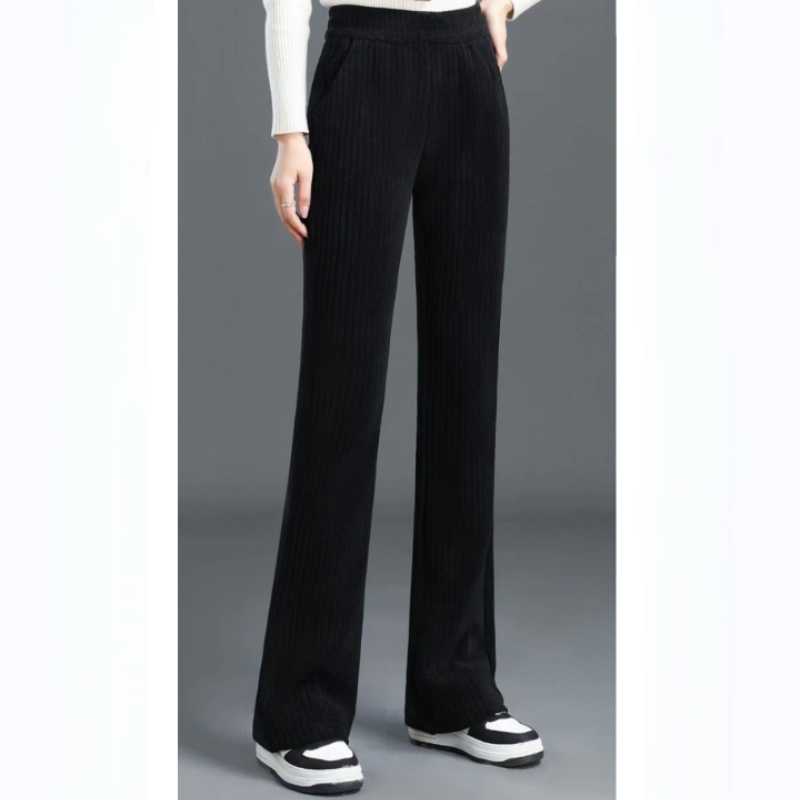 Women's Comfortable Stretchy Wide Leg Pants with Elastic Waist - Versatile Loose Fit Trousers
