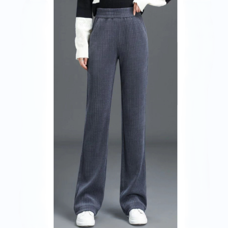 Women's Comfortable Stretchy Wide Leg Pants with Elastic Waist - Versatile Loose Fit Trousers