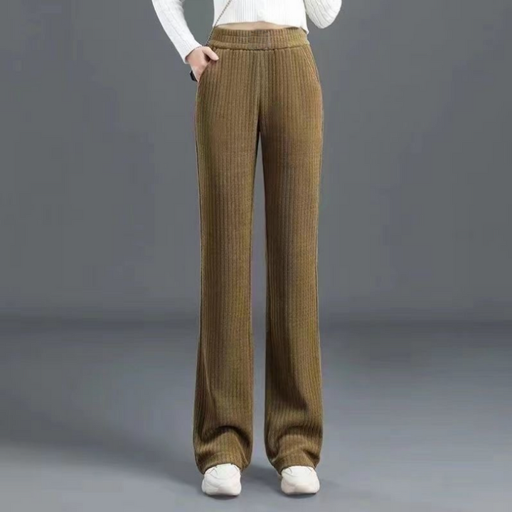 Women's Comfortable Stretchy Wide Leg Pants with Elastic Waist - Versatile Loose Fit Trousers