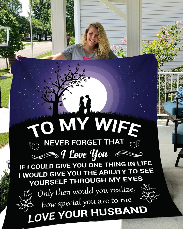 Personalized Blanket for Wife | Heartfelt Message | Memory Keepsake